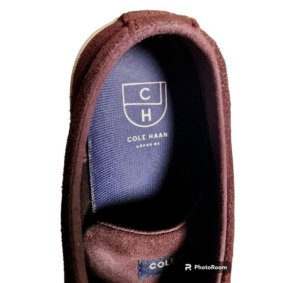 Cole Haan Burgundy Suede Sneakers Size 10 Mens - Picture 5 of 6